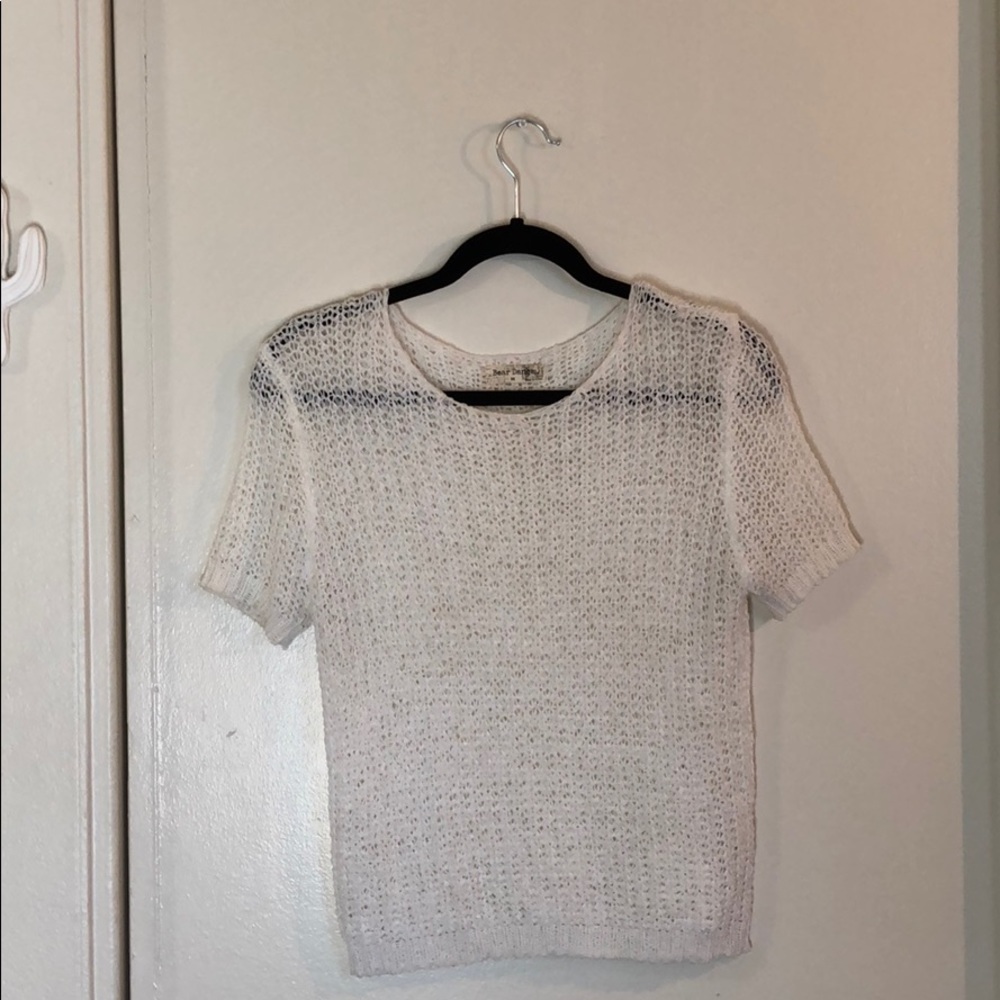White knit top